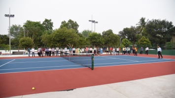 Synthetic Lawn tennis inauguration