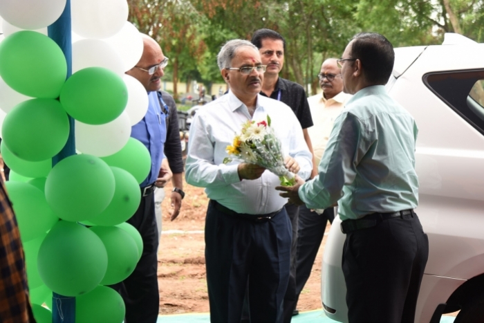 Laying the Foundation Stone of Pre-School Block _ Language Lab