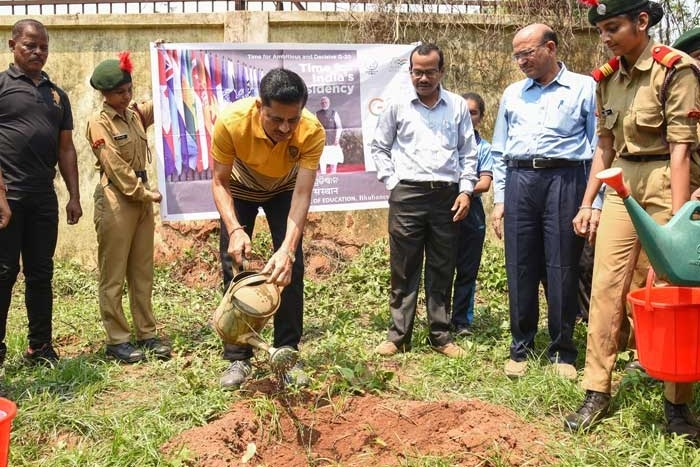 Plantation of tree for G-20 jan Bhagidari events