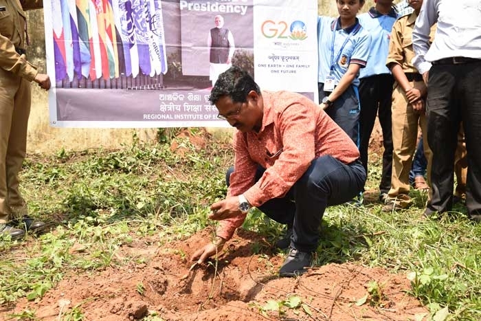 Plantation of tree for G-20 jan Bhagidari events