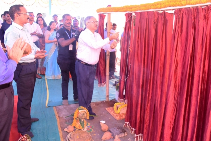 Laying the Foundation Stone of Pre-School Block _ Language Lab