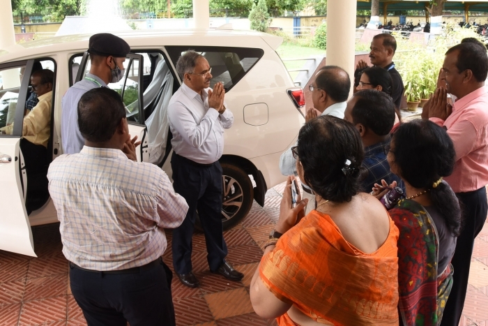 Laying the Foundation Stone of Pre-School Block _ Language Lab