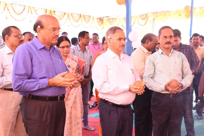 Laying the Foundation Stone of Pre-School Block _ Language Lab