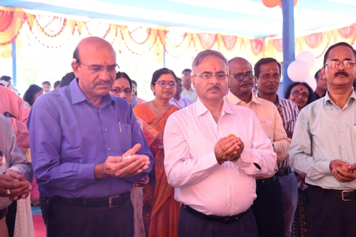 Laying the Foundation Stone of Pre-School Block _ Language Lab