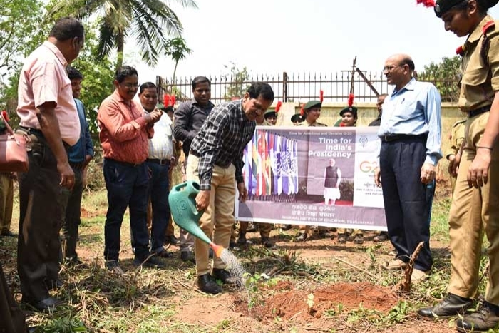 Plantation of tree for G-20 jan Bhagidari events