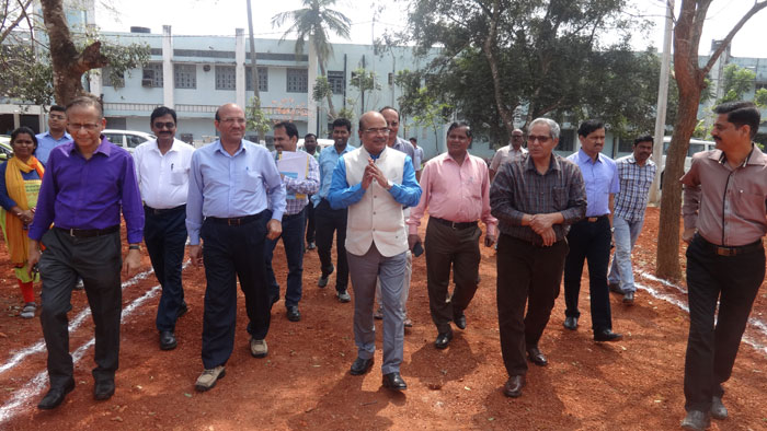 LAXMIBAI HOSTEL Foundation stone laid by  PROF. H.K. SENAPATY Honorable Director of NCERT