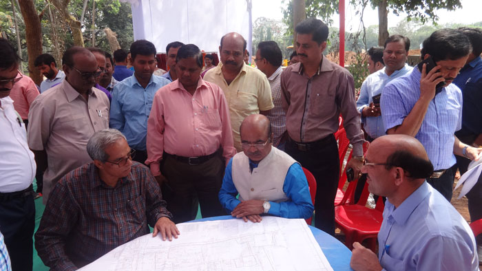 LAXMIBAI HOSTEL Foundation stone laid by  PROF. H.K. SENAPATY Honorable Director of NCERT